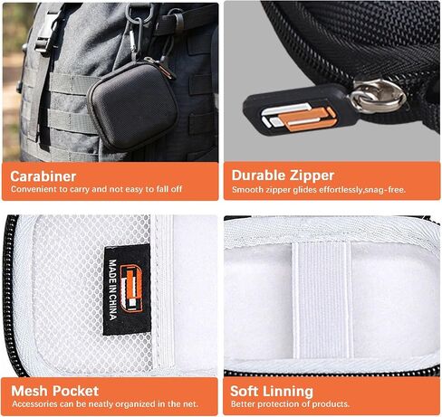 Hard EVA Carrying Case Compatible with Pocket/ABVPO/Comulytic AI Voice Recorder, Universal Digital AI Voice Recorder Protective Travel Storage Bag Dustproof Droproof (Case Only) in Kuwait