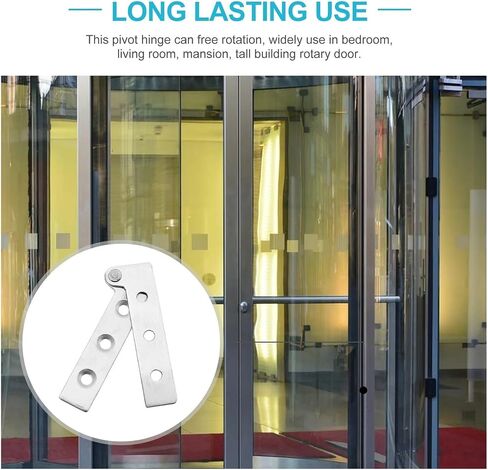 Rotating Concealed Hinges Door Fittings 6pcs Stainless Steel Hidden Hinge Rotating Cabinet Door in Kuwait