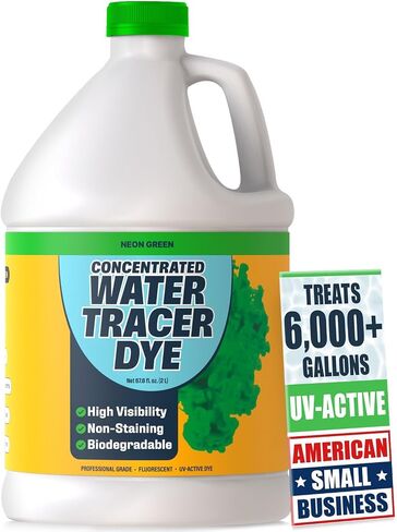 Escentile Pool Leak Detection Dye Bundle – Fluorescent Yellow Precision Dye Kit + Green Water Tracing Dye, 75+ Tests, 68 oz, Non-Staining UV Leak Finder for Pools, Spas, Toilets, Plumbing & Drains in Kuwait