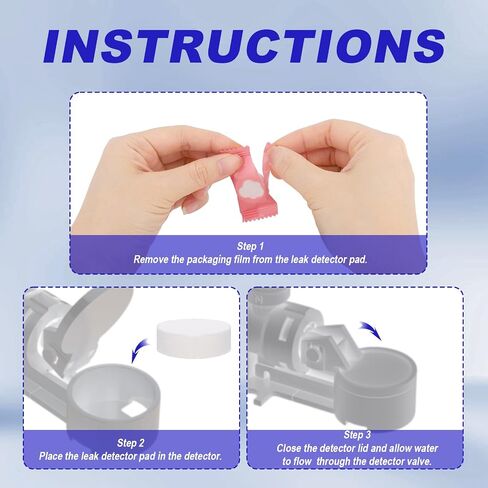 10pcs Replacement Pads for Automatic Leak Detectors, Universal Leakage Protection Expansion Cotton for Under Sink Reverse Osmosis Water Filtration System in Kuwait
