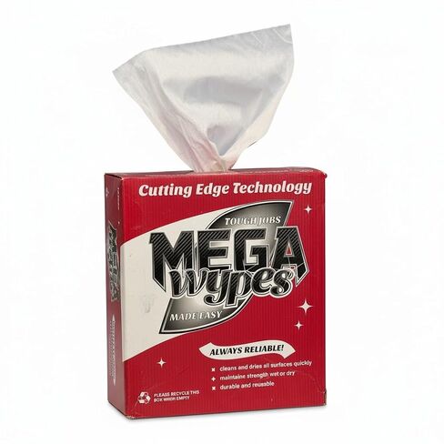 3-Ply Shop Towels, 240 Sheets, Ultra Strong Premium White Cleaning Cloths, Commercial Grade Mechanic Rags for Garage, Auto, Restaurants & Housekeeping, 15" x 9", White in Kuwait