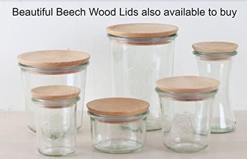 3 x Weck 60mm (2 3/8") SMALL ORIGINAL Loose Fitting Replacement Glass Lid. Fits WECK Models 080, 755, 760, 761, 762, 763, 764, 766, 902, 905, 975, 995. in Kuwait
