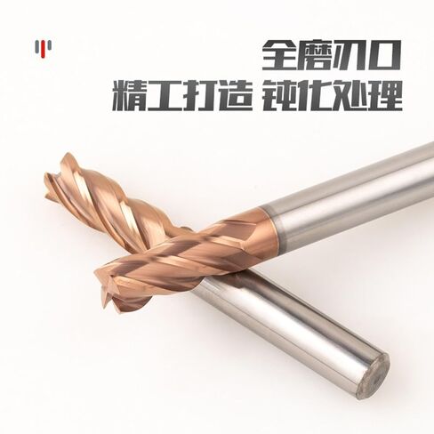 التنغستن الصلب 4/2 شفرة مسطحة القاع الموسعة كربيد الأسمنت مطحنة نهاية 60 درجة (D3 * D3 * 100L * 2F) in Kuwait
