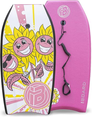 Bodyboard with Wrist Leash Lightweight Body Board for Adults with EPS Core 33/37/41 Inch Choose Color in Kuwait