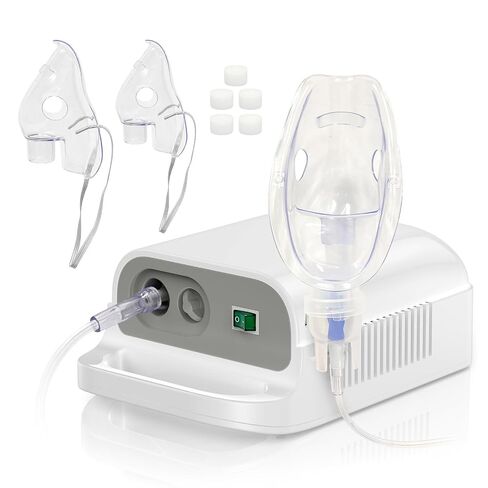Nebulizer Machine for Adults & Kids with Mouthpiece and Mask, Desktop Compressor & Jet for Home Use-0518-CNB69025-LUE-B5 in Kuwait