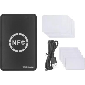 تتفاعل NFC قارئ/كاتب رقاقة ذكية + 5XUID/بطاقة CUID 125K 13.56M تتفاعل الناسخ العلامة نسخة استنساخ معرف IC شارة المفاتيح ناسخة in Kuwait
