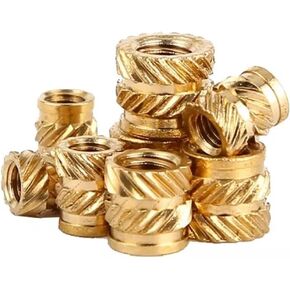 Brass Heat Set Knurled Thread Insert Nuts for 3D Print Embed Parts(Length 6.0mm,M5xOD8.0 (20Pcs)) in Saudi Arabia