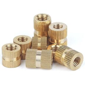 Brass nut, M1.4 M2 .5 M3 M4 M5 M6 M8 Injection Molding Brass Knurled Thread Inserts Nuts in Saudi Arabia