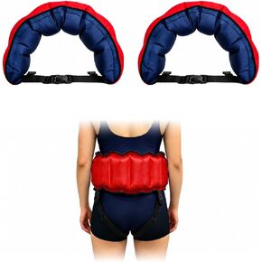 Inflatable Swim Belt with Removable Leg Straps, Pool Flotation Belt for Adults, Adjustable Swimming Training Aid Waist Belt with Quick Release Buckle, Water Exercise Equipment for Beginners in Saudi Arabia