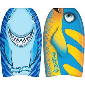 Water Buddies 22in Mini Bodyboard 2-Pack // لوح التزلج الناعم الخالي من الشمع للبالغين والأطفال من جميع المستويات in Kuwait