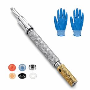 Universal Locater Core Tool for Male Retention Inserts Caps Insertion & Removal | Bar Removal Male Cap | 303 Stainless Steel, Detachable 3 Segments: 1.1/2.1/0.75in Each, Total 3.3in in Kuwait