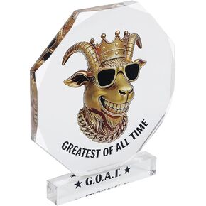 جوائز كأس الماعز - 5 بوصة G.O.A.T. كأس أكريليك لبطل كرة القدم الخيالي، وأفضل لاعب في المكتب، وهدايا الفائز بجائزة أفضل لاعب in Kuwait