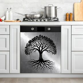 NYZE Truck Dishwasher Magnets Cover, Waterproof Decorative Magnetic Dishwasher Decal for Kitchen Decor, Scratch Resistant Reusable Sticker for Appliances, 23 x 26 Inches in Saudi Arabia