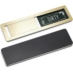 Dishwasher Magnet Clean Dirty Sign, Premium Stainless Steel, Dishwasher Clean Dirty Sign with Strong Magnet & Self-Adhesive Stickers, Non-Scratch, Easy to Read, New Home Essentials in Kuwait