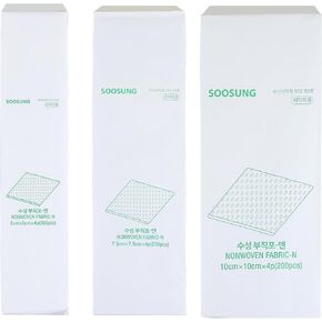 Non Woven Gauze Pads 4x4, Soft Absorbent Medical Grade Gauze Sponges for Wound Care, First Aid, Skin Cleaning & Dressing Changes, Lint Free Disposable Gauze, 100 Count, SOOSUNG in Kuwait