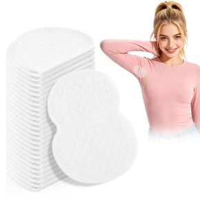 Armpit Sweat Pads, 100 Pcs Underarm Sweat Pads for Women and Men,isposable Clothing Liners for Stain Prevention,Control Breathable Design in Kuwait