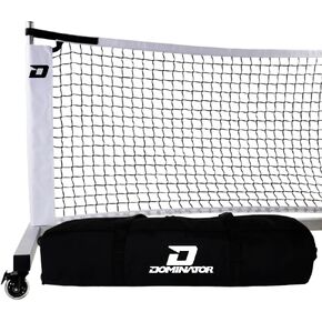 Dominator Standard Portable Pickleball Net - Indoor/Outdoor Regulation Pickleball Net - USAPA Compliant Pickleball Net on Wheels - System Includes Rolling Storage Bag & Locking Wheels in Saudi Arabia