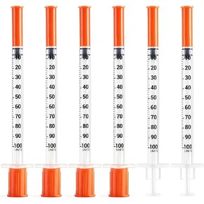 100 Pack 1ml 29G 1/2" (13mm), Lab Measurement Tool, Individually Wrapped, Disposable in Kuwait