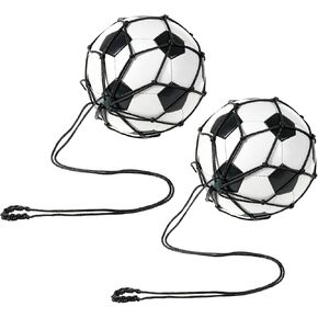 2-Pack Soccer Kick Trainer – Hands-Free Adjustable Return Net for Solo Practice, Fits Ball Size 3, 4, 5, Portable Football Training Aid for Beginners, Kids & Enthusiasts in Kuwait