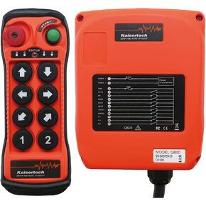 Q800 Industrial Wireless Remote Control, 8 Button for Crane, Hoist, Construction Machinery & Concrete Truck,Single Speed Wireless Controller (Q800-ACDC12-24v-2T1R) in Kuwait