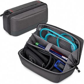 Stethoscope Case | Blood Pressure Cuff Bag | Medical Organizer for Nurses & Doctors, Hold for 3M Littmann/for MDF Instruments Stethoscopes,Penlight Accessories | Nursing School Travel Bag (Grey) in Kuwait
