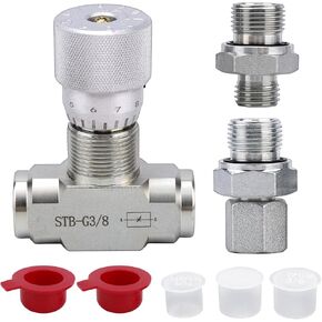 STB-G3/8 3/8" L08 Hydraulic Flow Control Valve, Bidirectional Restrictor Valve Direct Replacement Part for 1-2 Ton Mini Excavator in Kuwait
