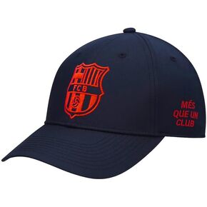 Icon Sports 2026 FC Barcelona Officially Licensed Soccer Cap - Navy Color Fresh Red Print Logo in Kuwait