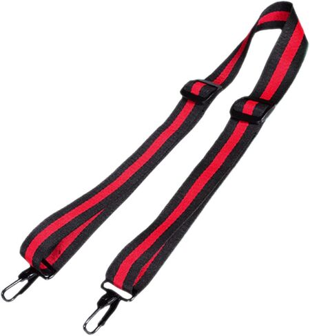 Mobestech Adjustable African Drum Strap with Cotton Striped Fabric and Metal Hooks, Comfortable Snare Drum Shoulder Sling Belt for Musical Instrument Carrying in Kuwait