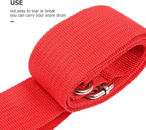 Adjustable Snare Drum Strap Belt Thickened Polyester Stitching Red Drum Sling Waist Belt Marching Percussion Instruments in Kuwait
