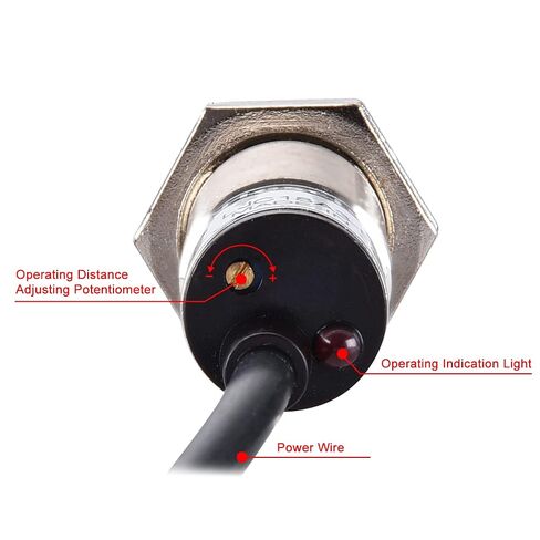 Heschen M18 مفتاح مستشعر القرب بالسعة LJC18A3-B-Z/AY كاشف 1-10 مللي متر 10-30VDC 200mA PNP مغلق عادة (NC) 3 أسلاك in Kuwait