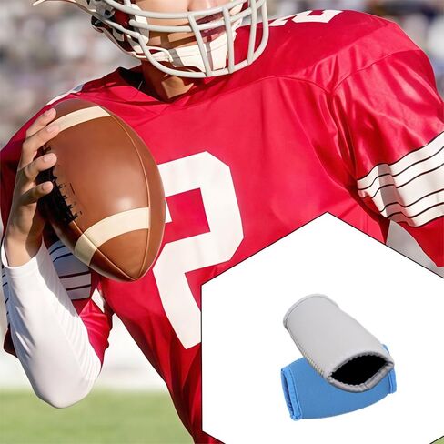 2 Pack Football Chin Pad Chin Strap Cover Unique Sport Football Chin Cover (White and Blue) in Kuwait