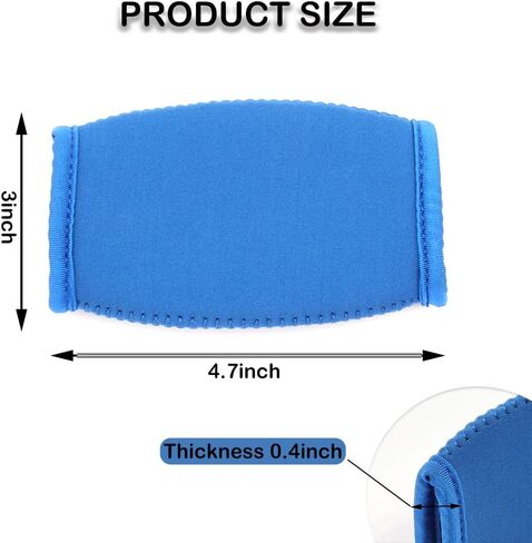 2 Pack Football Chin Pad Chin Strap Cover Unique Sport Football Chin Cover (White and Blue) in Kuwait