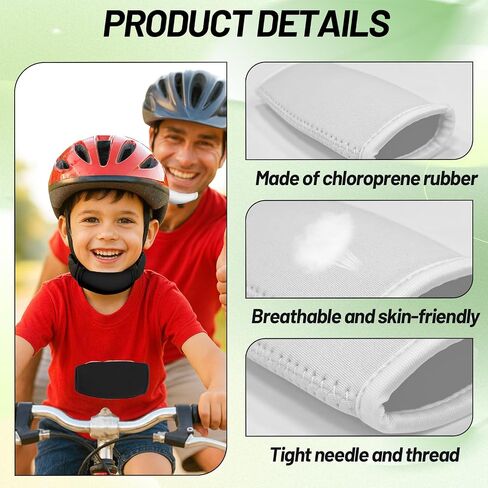 chin strap football cover set of 2, soft padded youth chin strap cover for comfort, breathable football chin strap cover fits youth & adult helmets in Kuwait