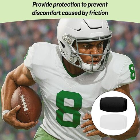 chin strap football cover set of 2, soft padded youth chin strap cover for comfort, breathable football chin strap cover fits youth & adult helmets in Kuwait