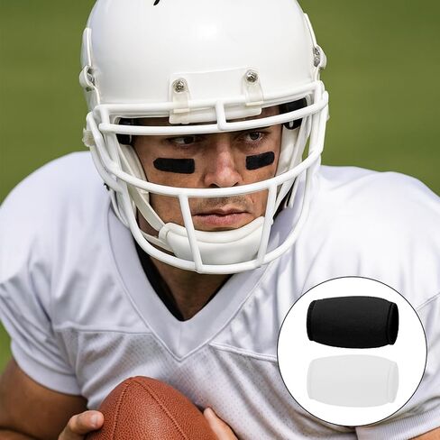 chin strap football cover set of 2, soft padded youth chin strap cover for comfort, breathable football chin strap cover fits youth & adult helmets in Kuwait