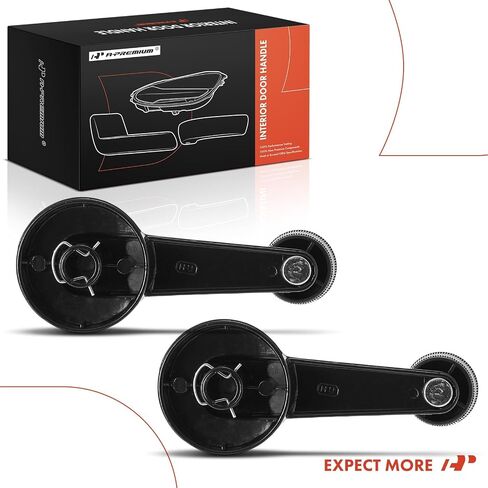 مقابض نافذة A-Premium مكونة من قطعتين متوافقة مع شيفروليه أسترو، C1500، C2500، C3500، K1500، K2500، K3500، S10 & GMC C1500، Jimmy، K1500، S15، Safari & Oldsmobile Bravada، أسود، يسار ويمين in Kuwait