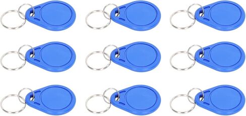 100 Pieces Key Fobs Read Only Access Control Token with Unique 10 Digit Number for Residential Bus Apartments in Kuwait