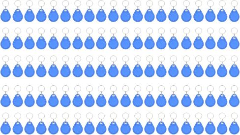 100 Pieces Key Fobs Read Only Access Control Token with Unique 10 Digit Number for Residential Bus Apartments in Kuwait