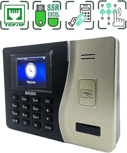 TCP/IP SSR RFID القرب 125 كيلو هرتز نظام بطاقة الوقت والحضور MX200 in Kuwait