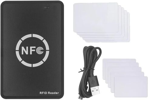 تتفاعل NFC قارئ/كاتب رقاقة ذكية + 5XUID/بطاقة CUID 125K 13.56M تتفاعل الناسخ العلامة نسخة استنساخ معرف IC شارة المفاتيح ناسخة in Kuwait