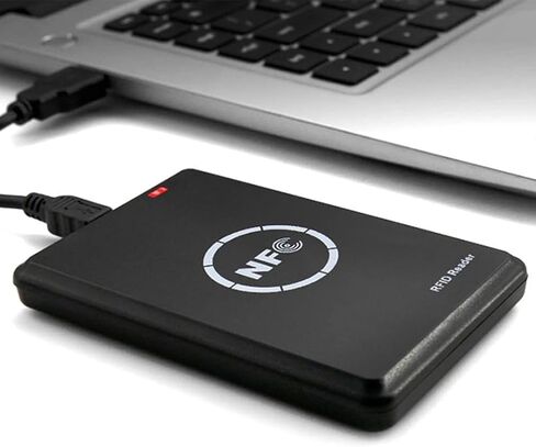 تتفاعل NFC قارئ/كاتب رقاقة ذكية + 5XUID/بطاقة CUID 125K 13.56M تتفاعل الناسخ العلامة نسخة استنساخ معرف IC شارة المفاتيح ناسخة in Kuwait