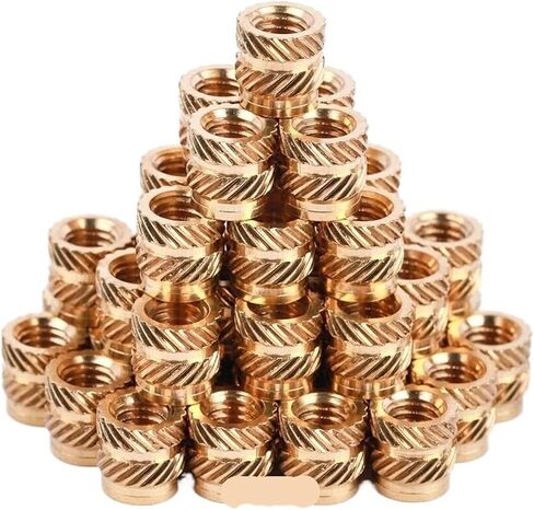 Brass Heat Insert Nut M1 M1.2 M1.4 M2 M2.5 M3 M4 M5 M6 M8 Embedment Embed Parts(7mm,M8(OD 10mm) 10pcs) in Saudi Arabia