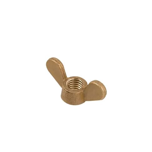 DIN315 304 Stainless Steel Butterfly Nut Round Hand Tighten Wing Nuts Brass Copper(Brass,M8 (2Pcs)) in Kuwait