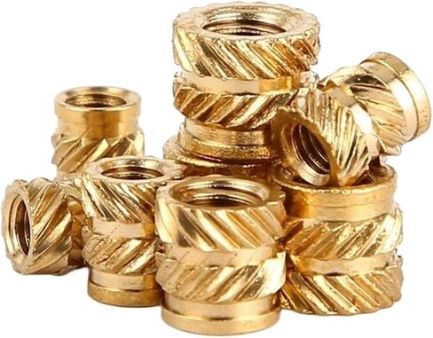 50Pcs Thread Brass Knurled Inserts Nut for 3D Printing M4 (Size : M4x6.5x7.5)(M4x7.0x7.0) in Saudi Arabia