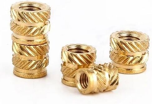 50Pcs Thread Brass Knurled Inserts Nut for 3D Printing M4 (Size : M4x6.5x7.5)(M4x7.0x7.0) in Saudi Arabia