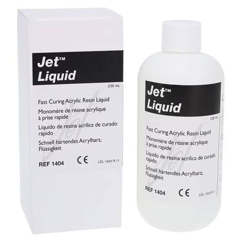 Lang Dental 1404R Jet Tooth Shade سائل سريع المعالجة من راتنج الأكريليك 8 أونصة in Kuwait