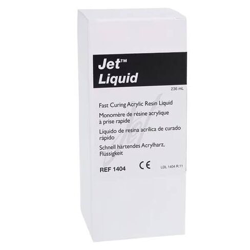 Lang Dental 1404R Jet Tooth Shade سائل سريع المعالجة من راتنج الأكريليك 8 أونصة in Kuwait
