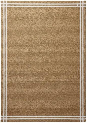 Jute Braided Placemat in Beige with White Straps – Decorative Table Mat for Kitchen, Dining Table, Restaurants & Housewarming Gift 20X60 Inches in Kuwait