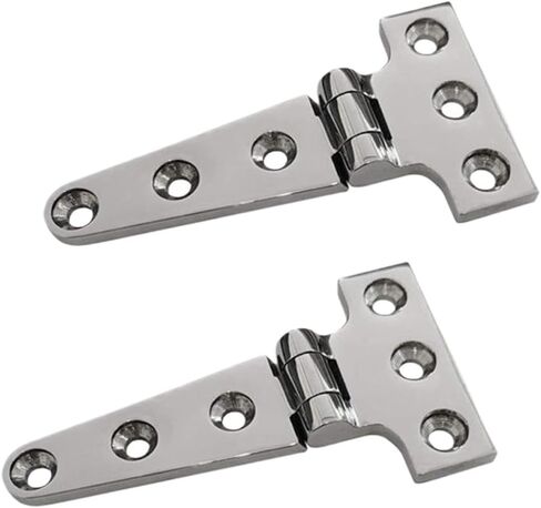 6 PCS T Hinge 316 Stainless Steel Marine Grade Casting Hinge Compatible with Boat Door Hatch in Kuwait