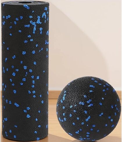 Mini Foam Roller and Massage Ball Set, 6-Inch Small Foam Roller & 3.2-Inch Ball for Travel, Back, Legs, and Muscle Recovery in Kuwait